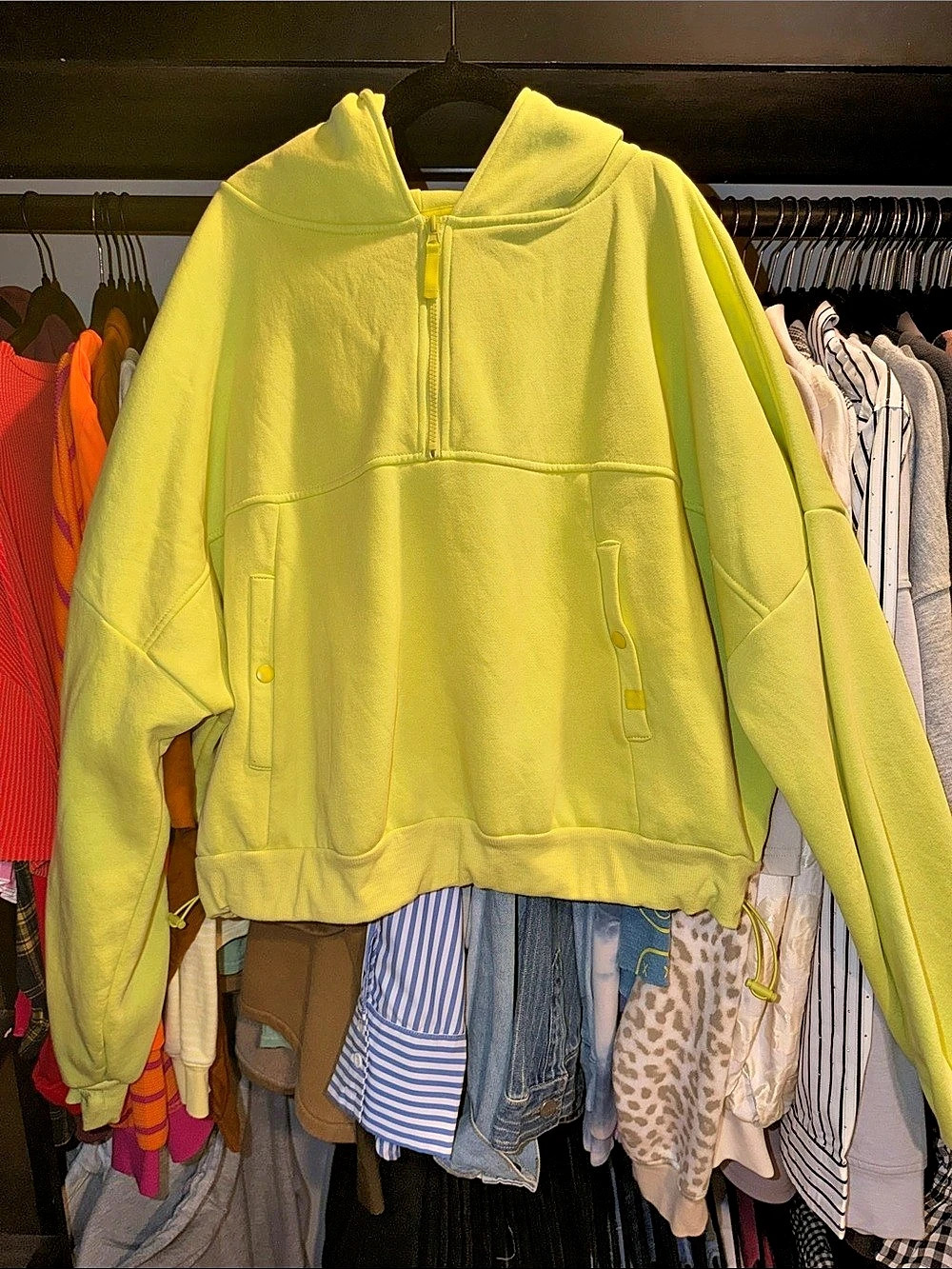 Lululemon Scuba Oversized Half-Zip Hoodie Yellow